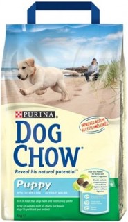 Dog Chow Пурина Паппи Чау Курица и рис 14 кг