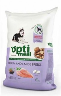 Оптимил-Защита иммунитета д/собак крупных и средних пород Курица и рис 12 кг