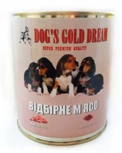 Догс Голд Дрим консервы для собак Мясное ассорти  830 г