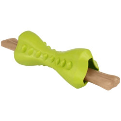 BronzeDog Іграшка-кістка для собак Smart, мотиваційна, зелений, 12×5 см