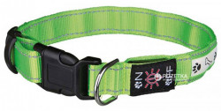 Trixie Нашийник Illuminous USB для собак світловідбиваючий, L-XL, 50-60 см, 25 мм, Зелений