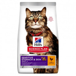 Hill's SP Fel Adult SenSt&Sk Ch-Доросл. кішка.Чутл.травл.та шкіра, 1,5 кг