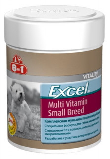 8in1 Excel Multi Vitamin Small Breed Вітаміни для малих собак 70 таб/150ml