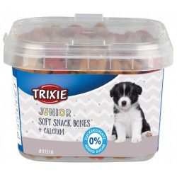 Trixie Вітаміни д/цуценят Junior Soft Snack Bones Кісточка з кальцієм відро пластик 140г