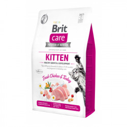 Brit Care Cat GF Kitten HGrowth and Development (здорове зростання та розвиток) для кошенят, 0,4кг 