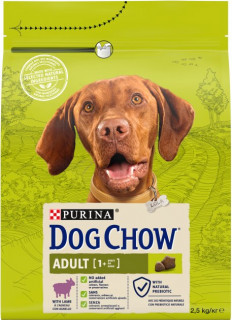 DOG CHOW Adult З ягням. Сухий корм для собак 2,5кг 