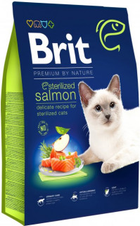 Brit Premium by Nature Cat Sterilized S Лосось (для стерилізованих котів), 300г 