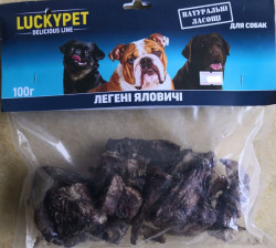 LuckyPet Ласощі для собак легені сушені 0.1 кг