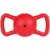 Bronzedog Іграшка для собак Power Pull Плаваючий силовий м'яч, 19 х 9 см зі звуком, червоний