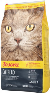     Josera  Catelux Сух. корм для дор. котів, що сприяє вивденню вовни (качка та картопля), 0,4 кг