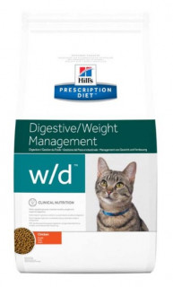 Hill's PD Feline W/D-Цукр. діабет, запобіг.ожиріння, коліти, запори, 1,5 кг